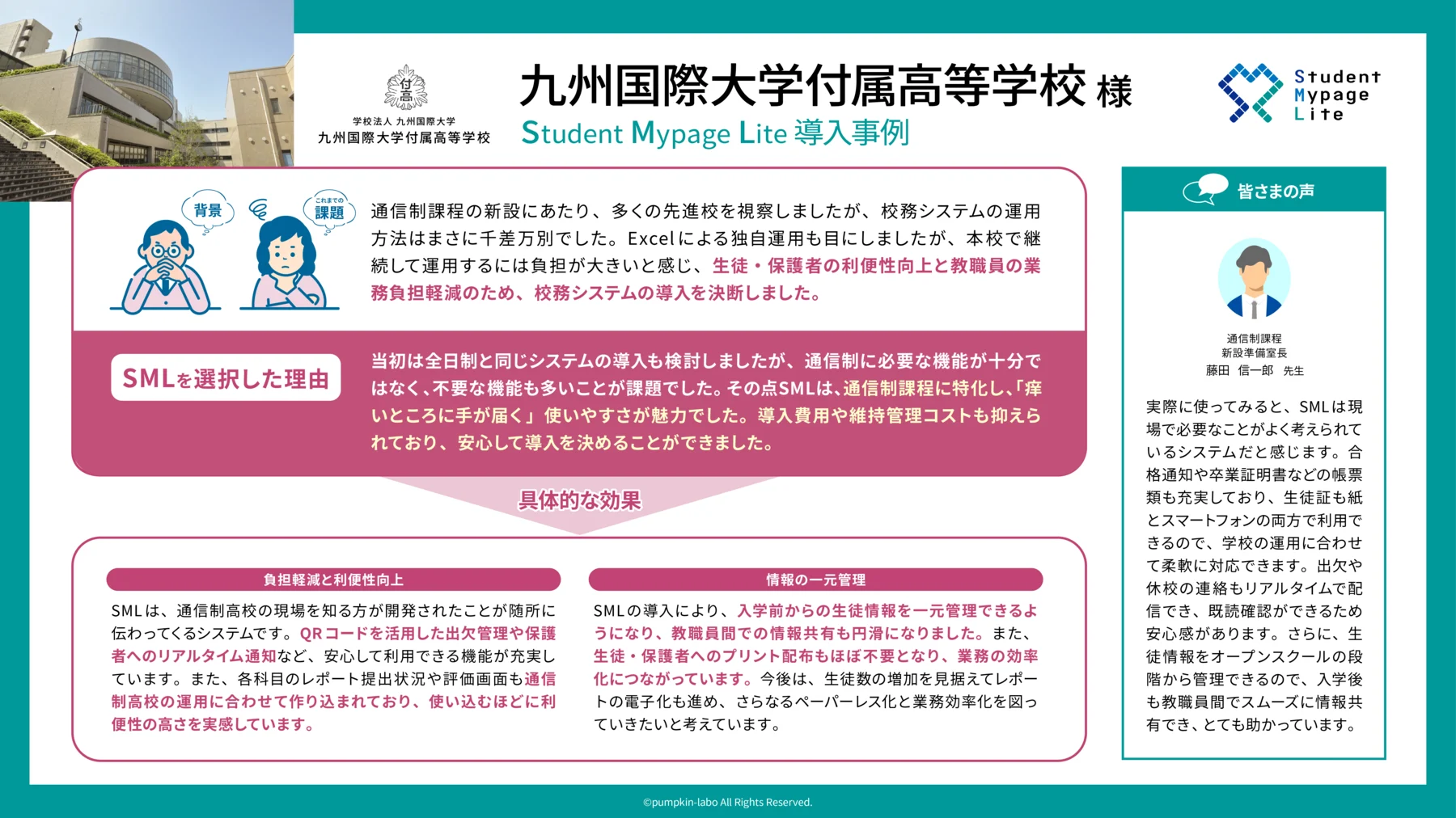 九州国際大学付属高等学校 導入事例