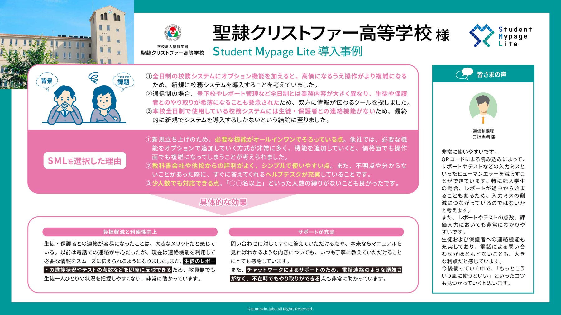 聖隷クリストファー高等学校 Student Mypage Lite 導入事例